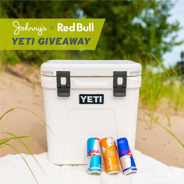 How do you keep your cool in the summer heat? Here’s an idea: Johnny’s and Red Bull are giving away 9, Yeti Roadie 24 coolers from August 8-August 22! 

Enter in three steps:
Step 1: Follow @johnnysmarkets on Instagram. 
Step 2: Like this post.
Step 3: Tag a friend in the comments.
See, easy! No purchase necessary to win. Winners will be randomly selected and announced via Instagram by 9/26/2022.

Official Rules: https://mcusercontent.com/314f0390a04aa8af377bce6e1/files/78bd8a2c- e76f-ff92-5edc-e67258869def/Johnnys_RB_Yeti_2022_08_Official_Rules.pdf